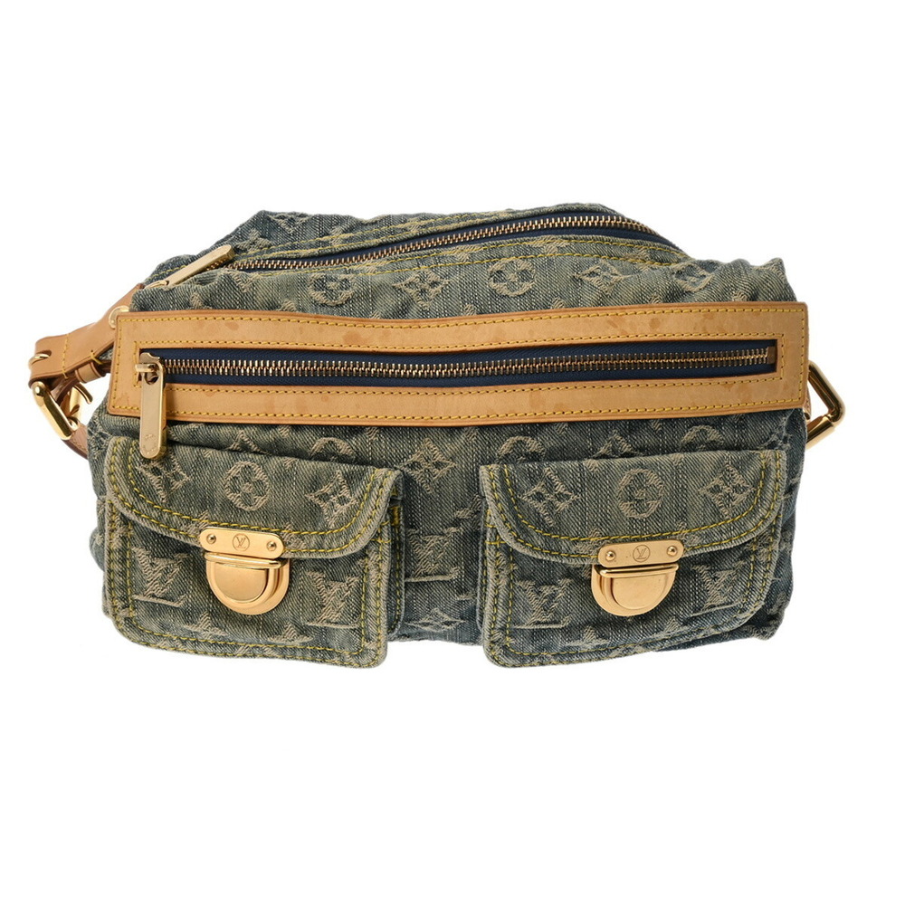Louis Vuitton Monogram Denim Baggy Denim Blue Shoulder Bag
